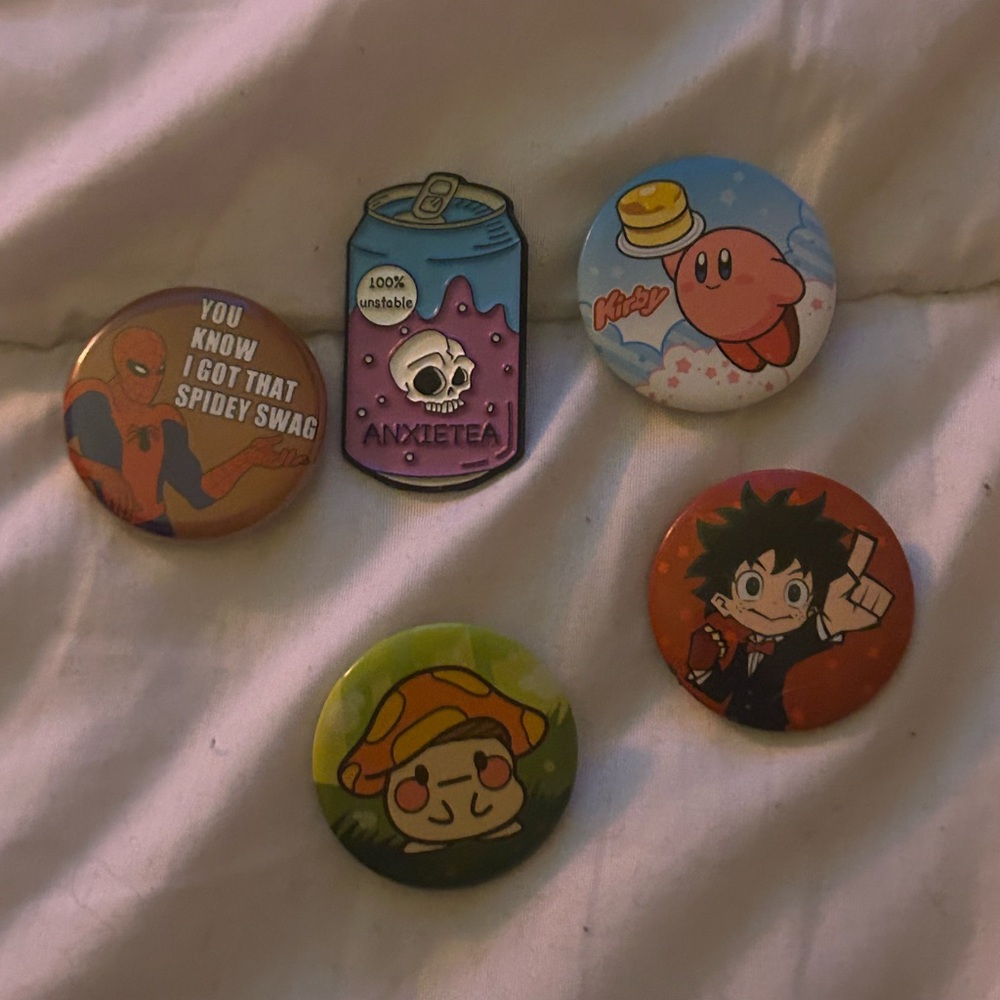 Colorful Cartoon pin Set